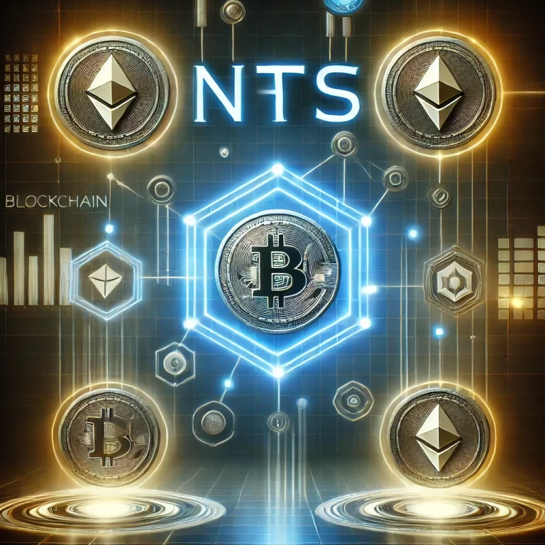 NFT concept with blockchain and digital ownership