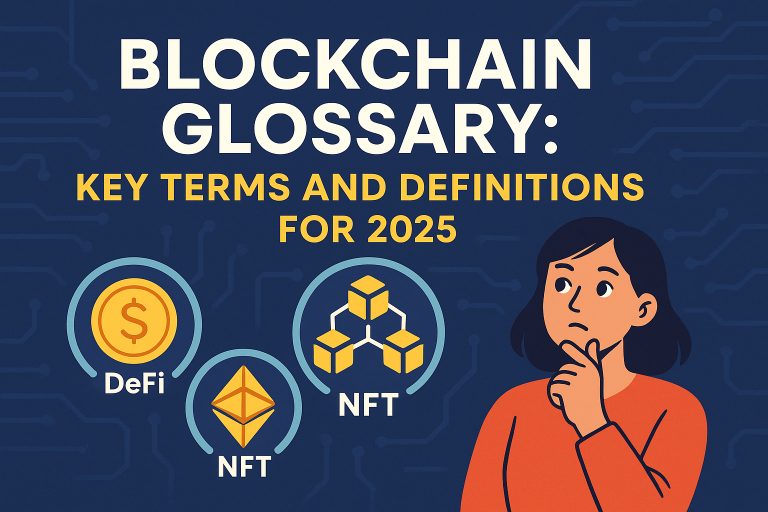 Blockchain Glossary 2025 – Key Terms Explained with Visuals