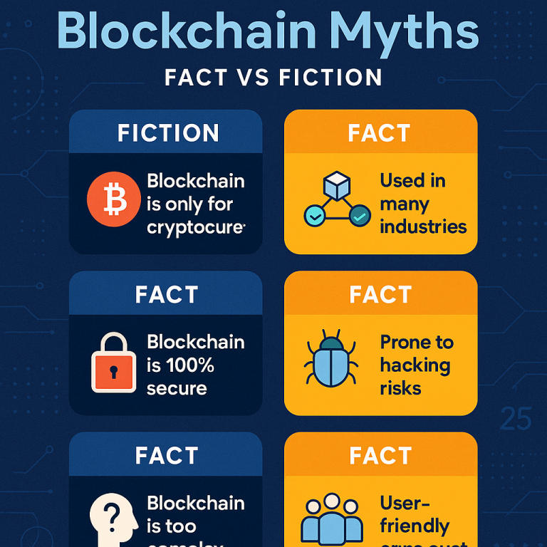 Infographic: Debunking Common Blockchain Myths in 2025