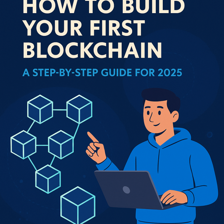 How to Build Your First Blockchain in 2025 – Illustrated Step-by-Step Cover Title：Step-by-Step Blockchain Building Guide 2025