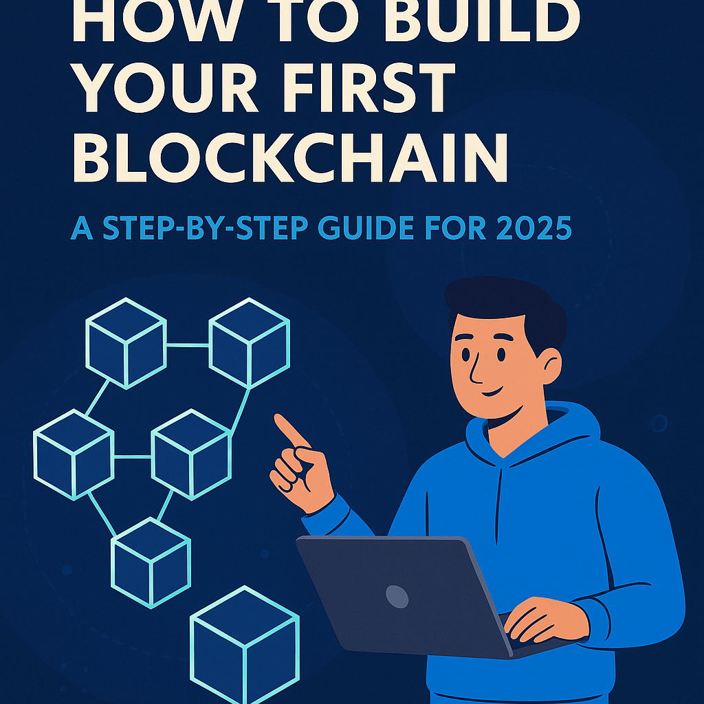 Step-by-Step Blockchain Building Guide 2025 How to Build Your First Blockchain in 2025 – Illustrated Step-by-Step Cover