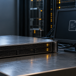 A generic network server beside a monitor showing a document symbol and the status 304